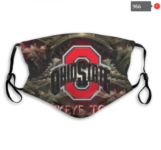 NCAA Ohio State Buckeyes #3 Dust mask with filter->ncaa dust mask->Sports Accessory